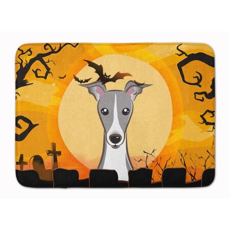 Carolines Treasures Halloween Italian Greyhound Machine Washable Memory Foam Mat BB1794RUG